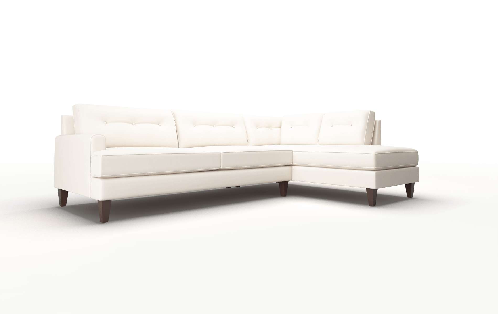 Naples Blanche Milky Panel espresso legs 2