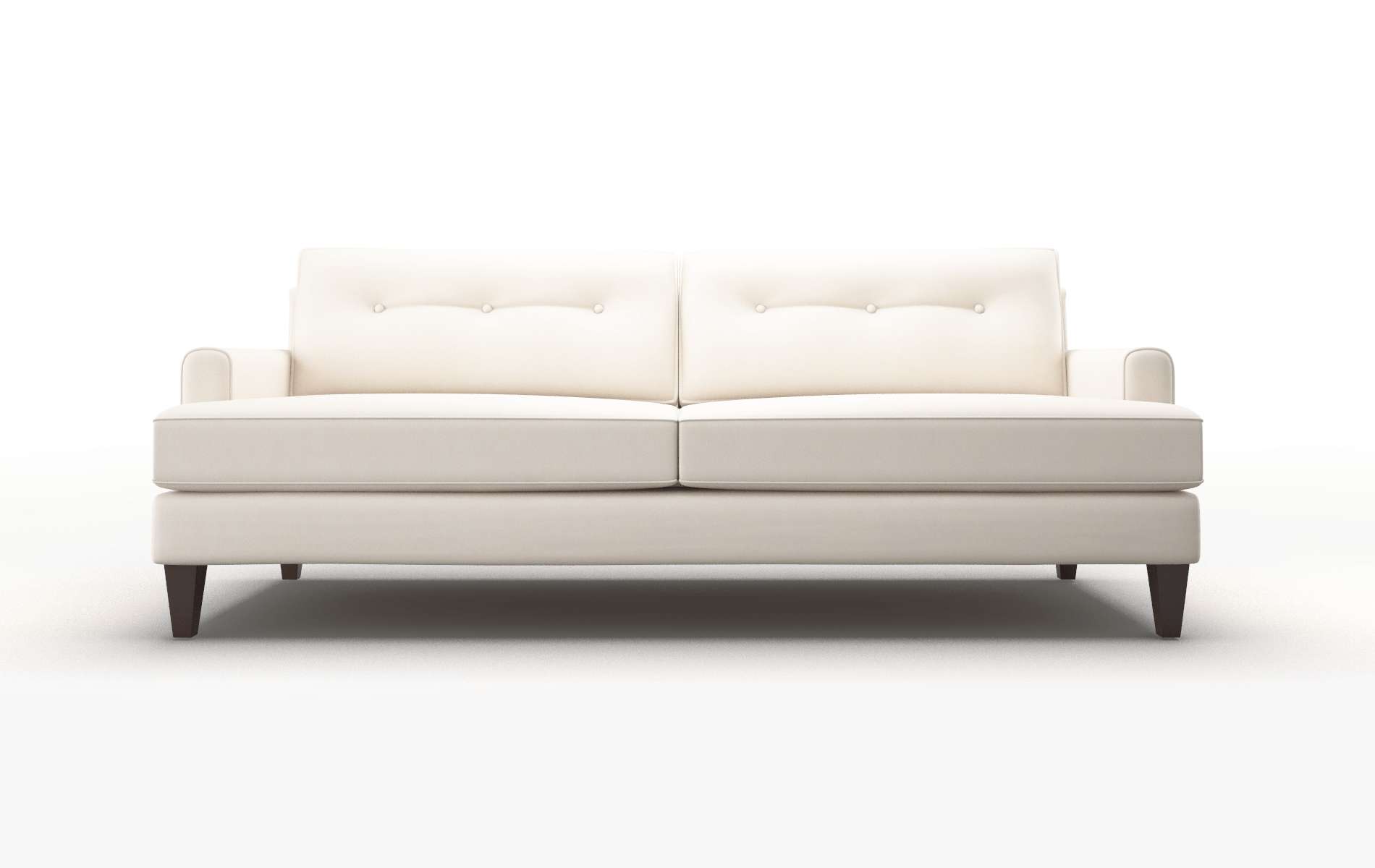 Naples Blanche milky Sofa Espresso Legs  1
