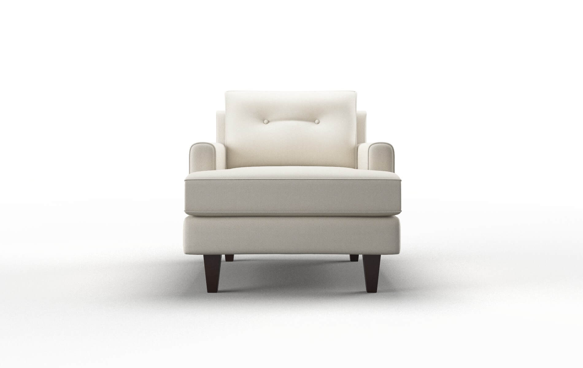 Naples Bungalow Ivory Chair espresso legs 1