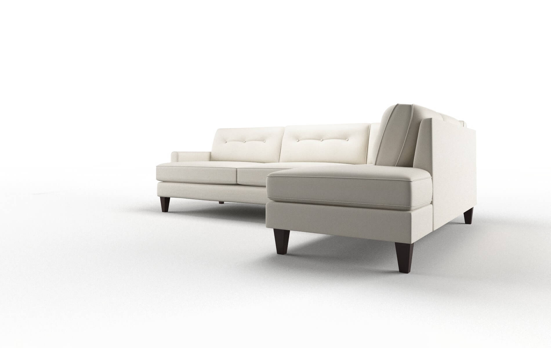 Naples Bungalow Ivory Panel espresso legs 4