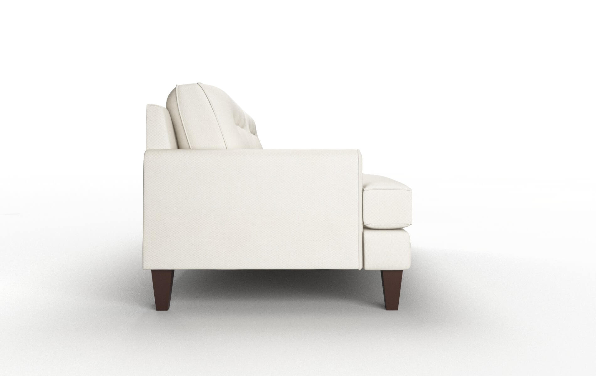 Naples Bungalow Ivory Sofa espresso legs 3