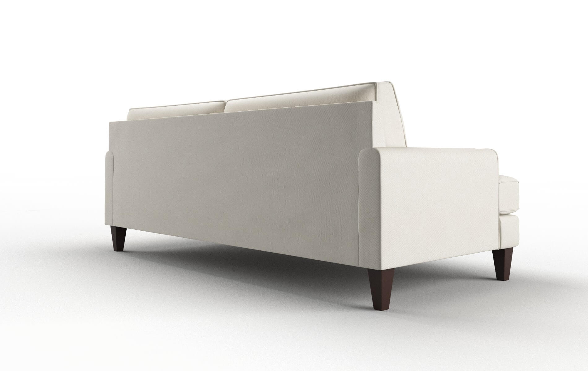 Naples Bungalow Ivory Sofa espresso legs 5