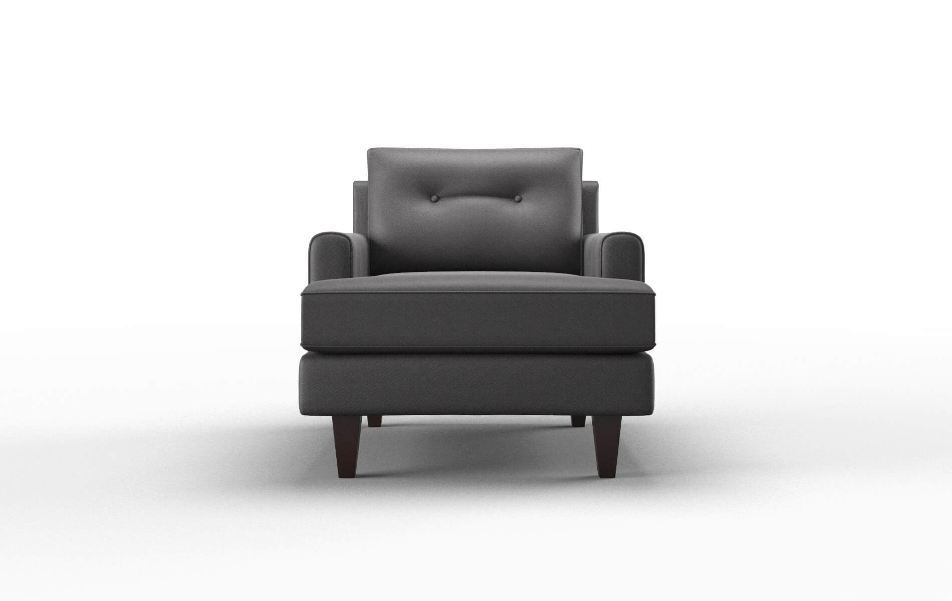 Naples Catalina Charcoal chair espresso legs