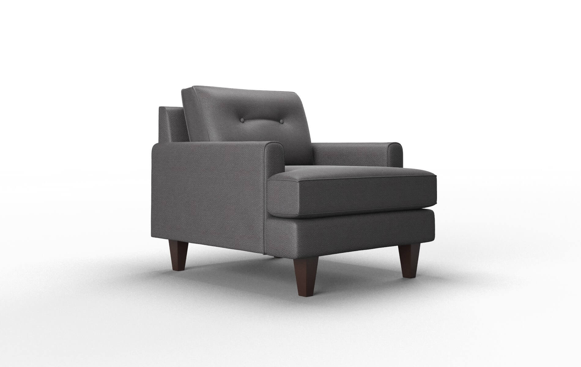Naples Catalina Charcoal Chair espresso legs 2