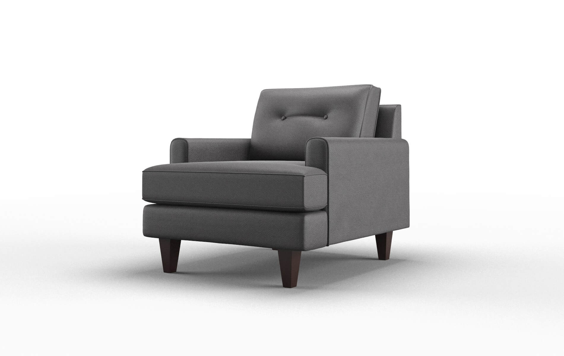 Naples Catalina Charcoal Chair espresso legs 4