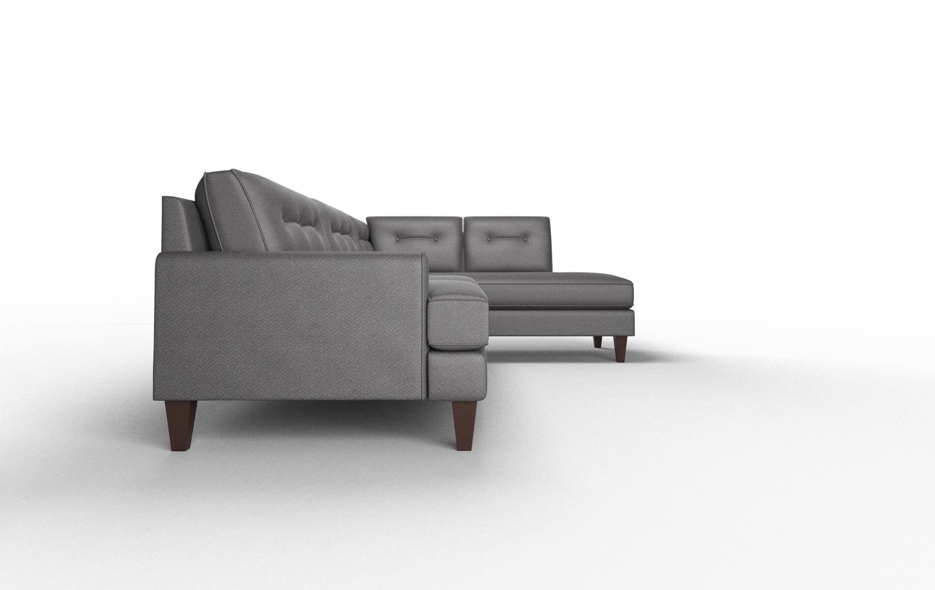 Naples Catalina Charcoal Panel espresso legs 3