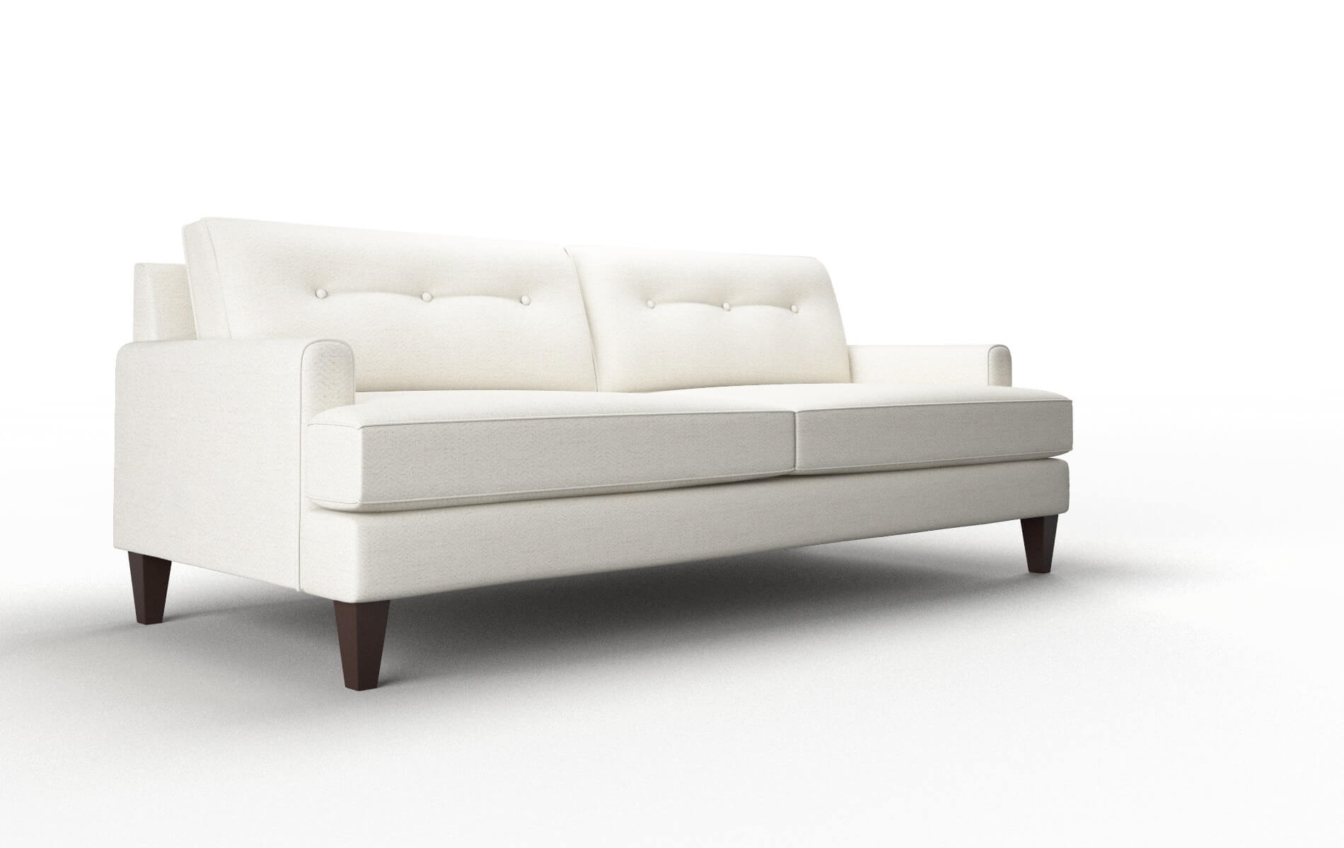 Naples Catalina Ivory Sofa espresso legs 2
