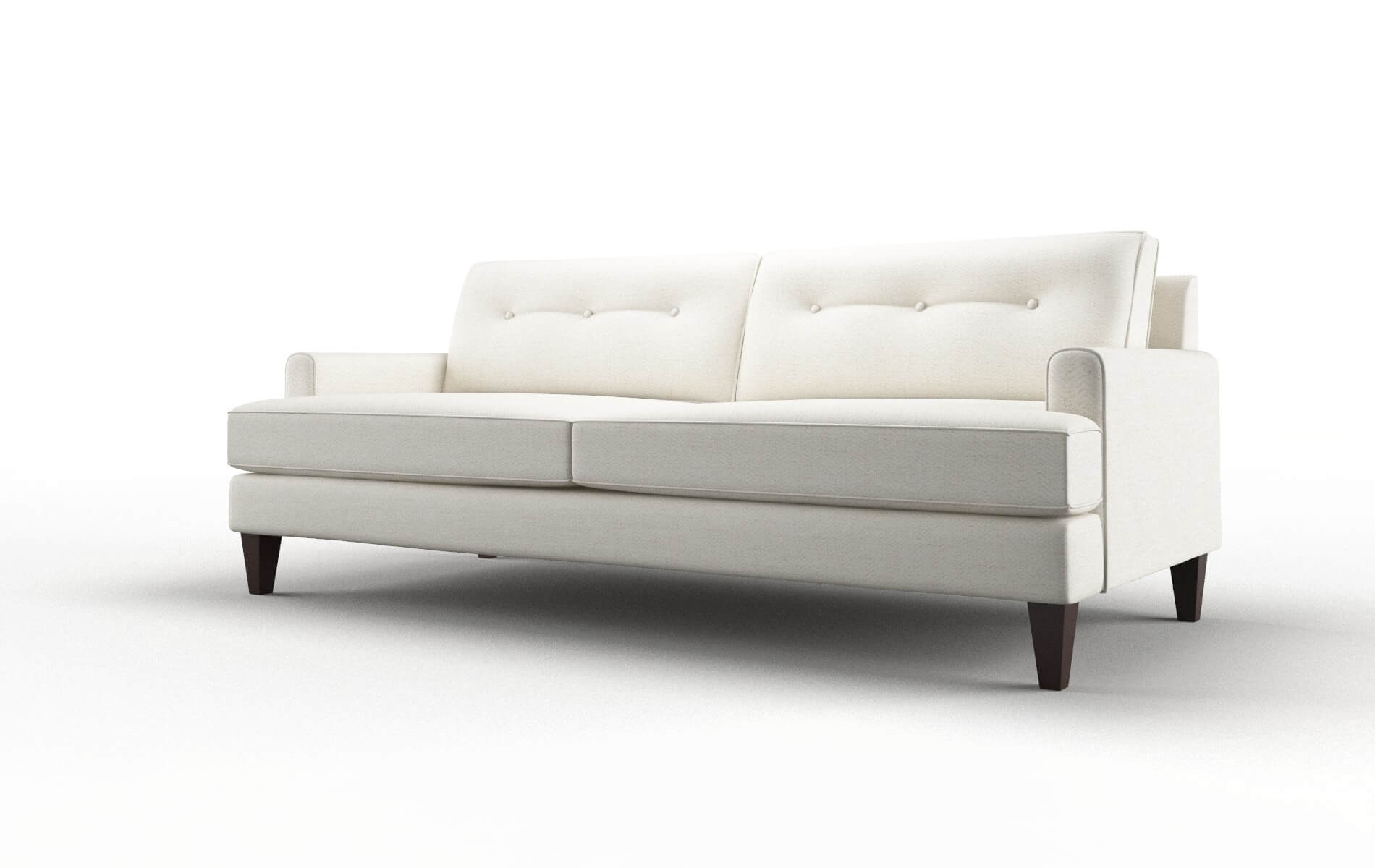 Naples Catalina Ivory Sofa espresso legs 4