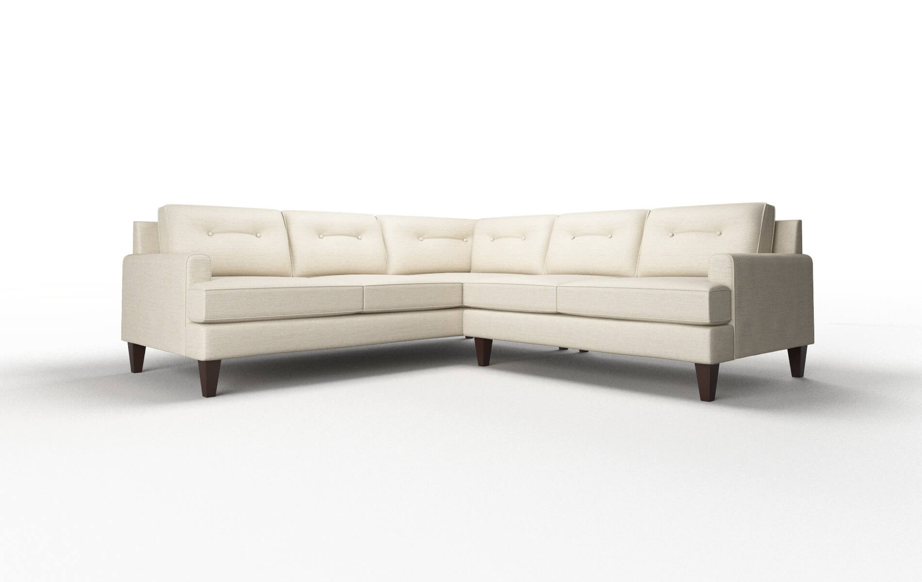 Naples Chance Sand Sectional espresso legs 1