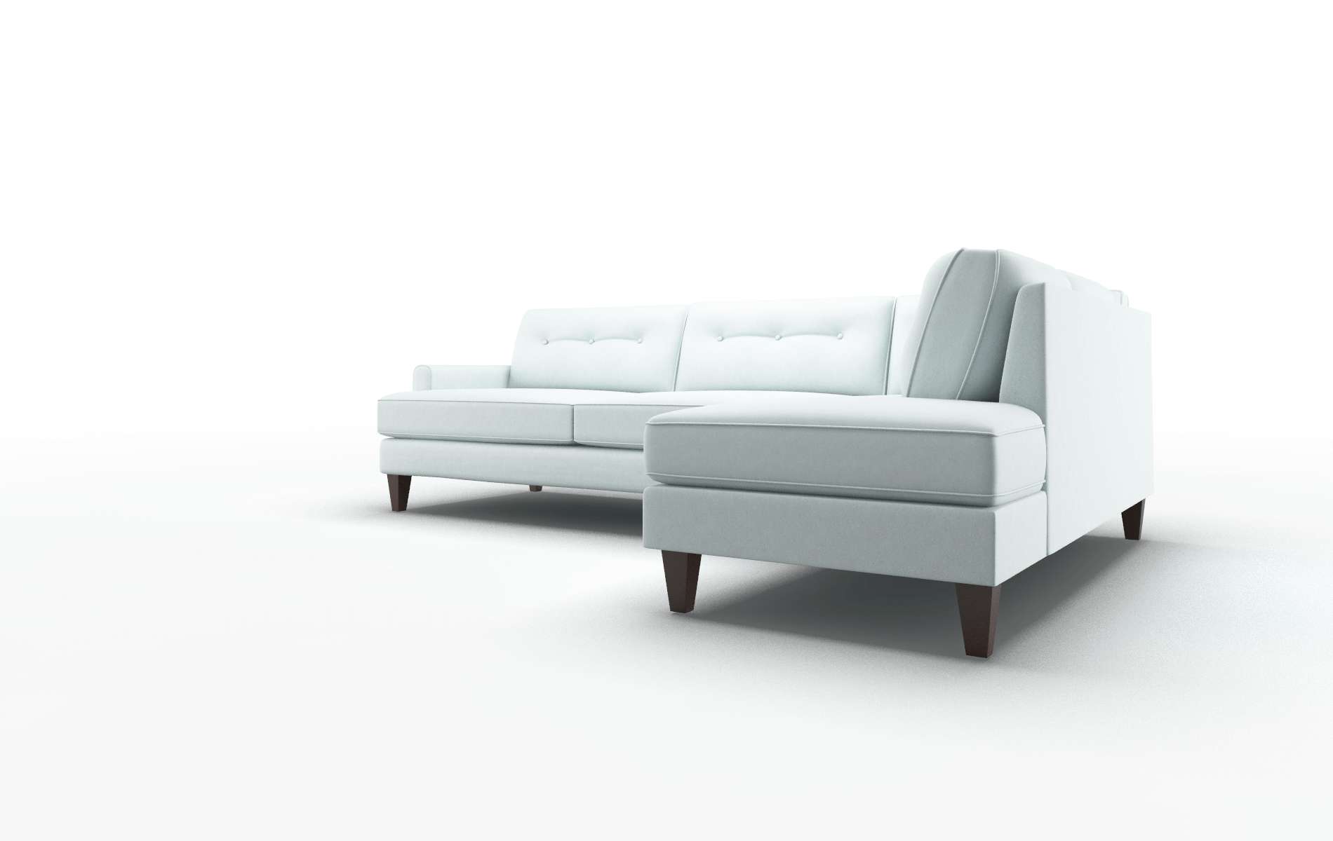 Naples Clyde Cornflower Panel espresso legs 4