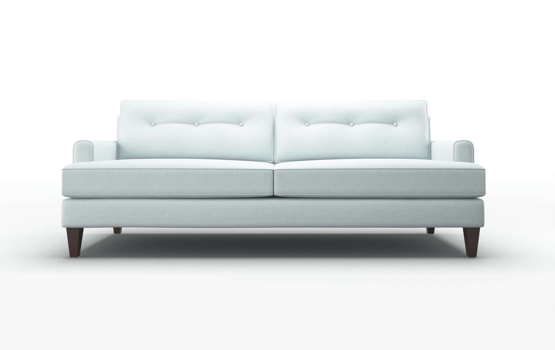 Naples Clyde Cornflower Sofa espresso legs 1