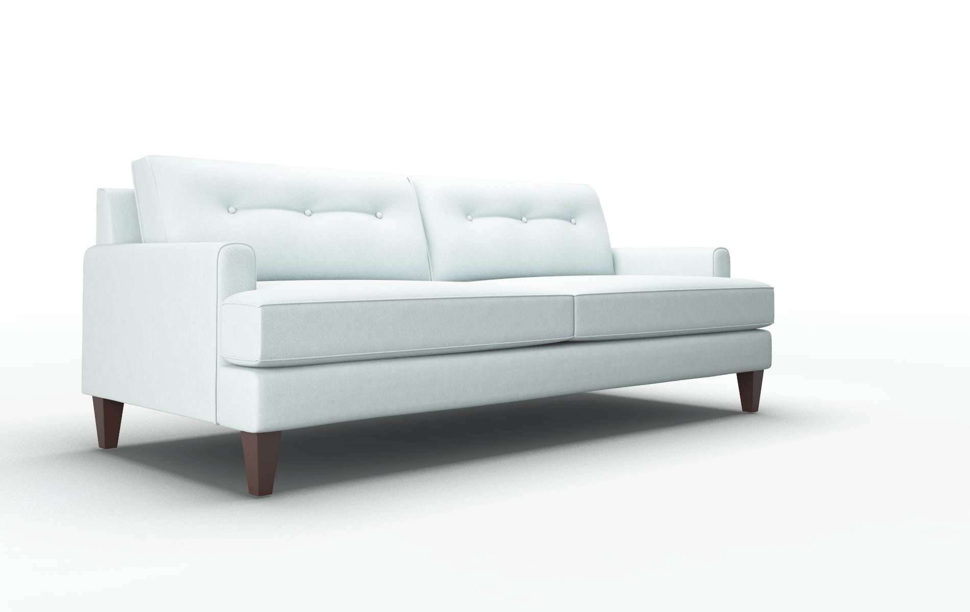 Naples Clyde Cornflower Sofa espresso legs 2