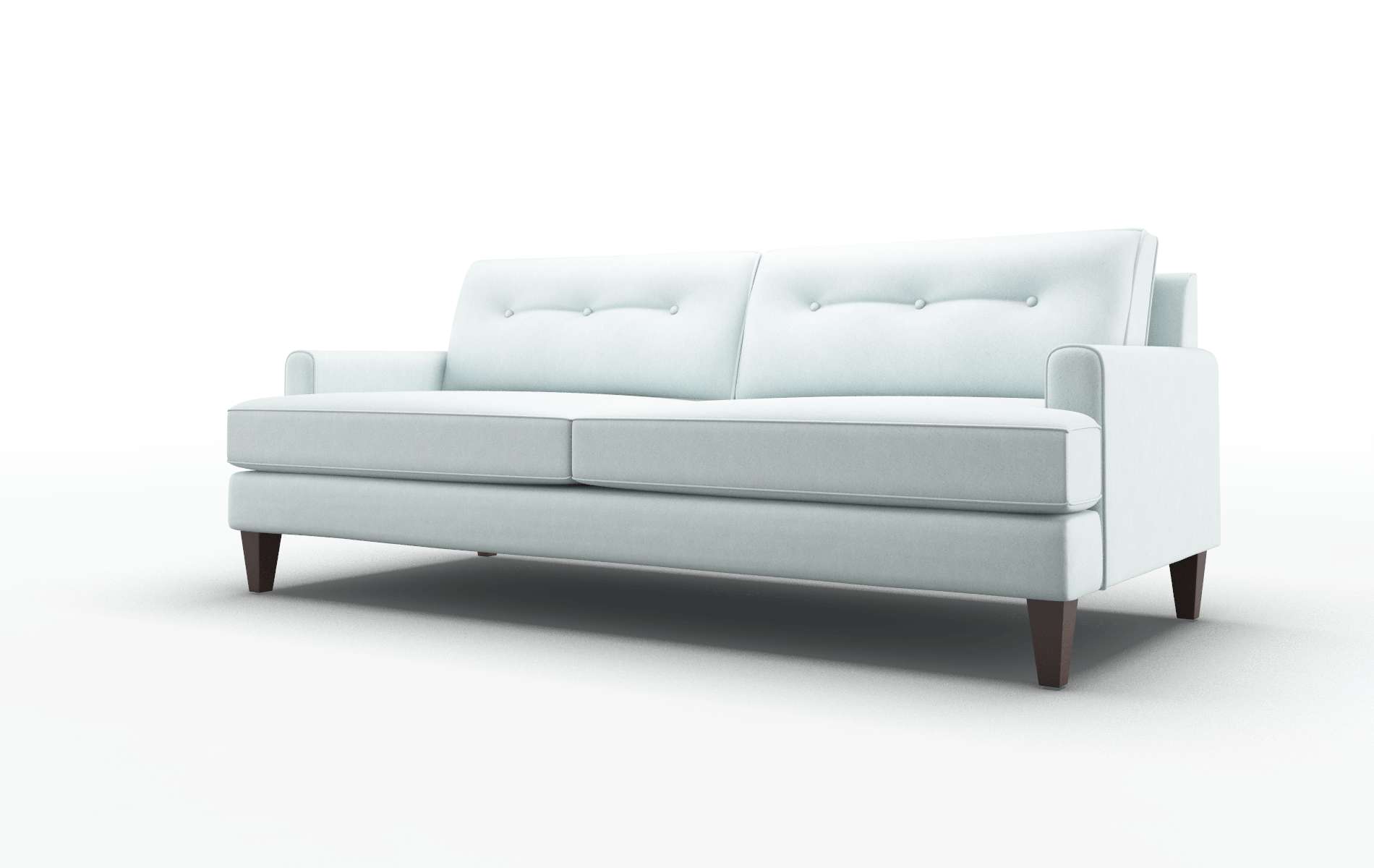 Naples Clyde Cornflower Sofa espresso legs 4