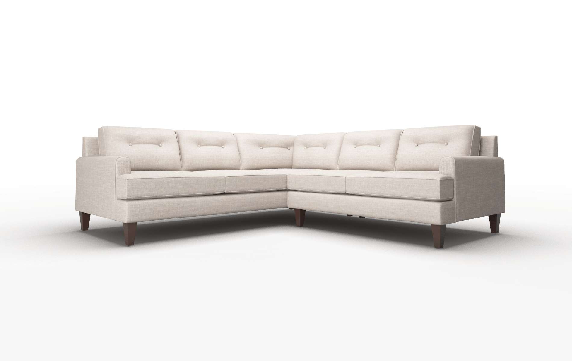Naples Clyde Dolphin Sectional espresso legs 1