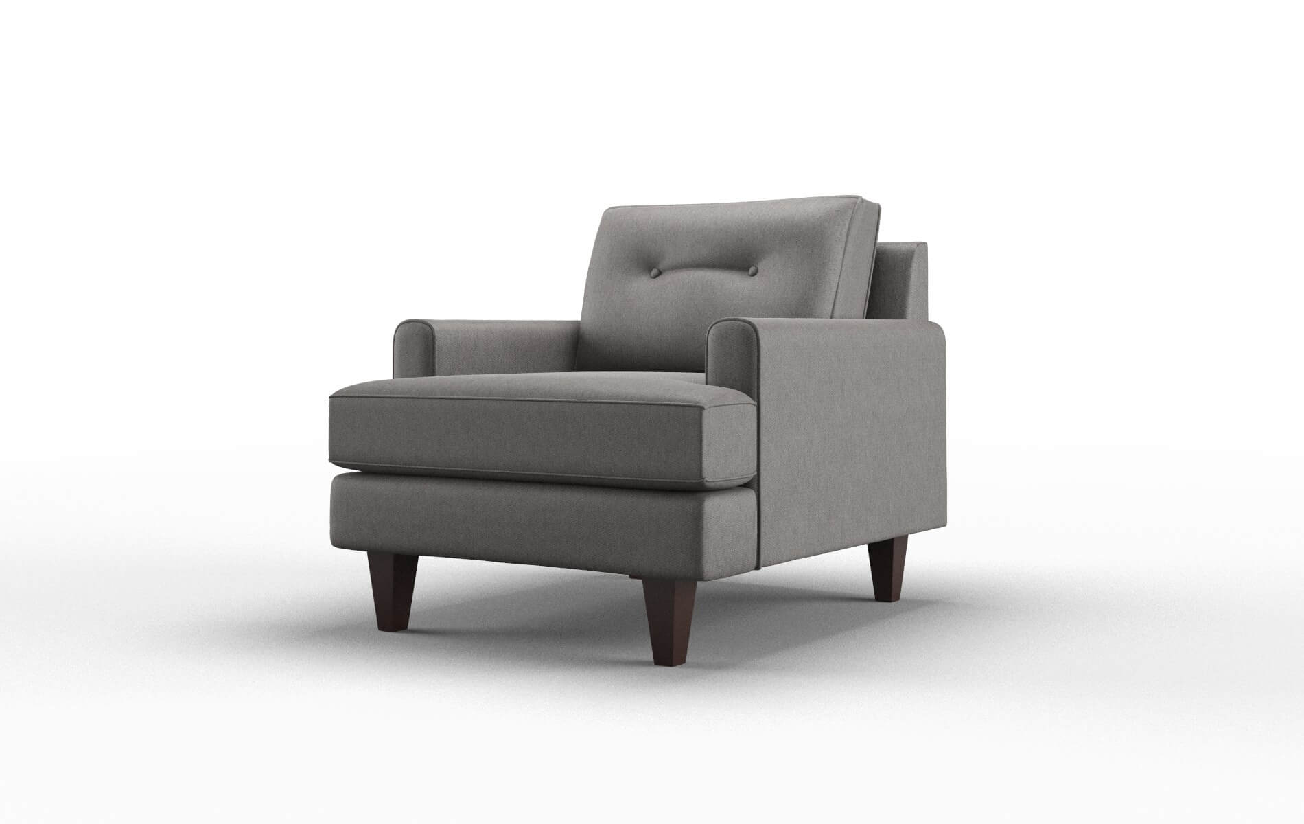 Naples Cosmo Charcoal Chair espresso legs 4