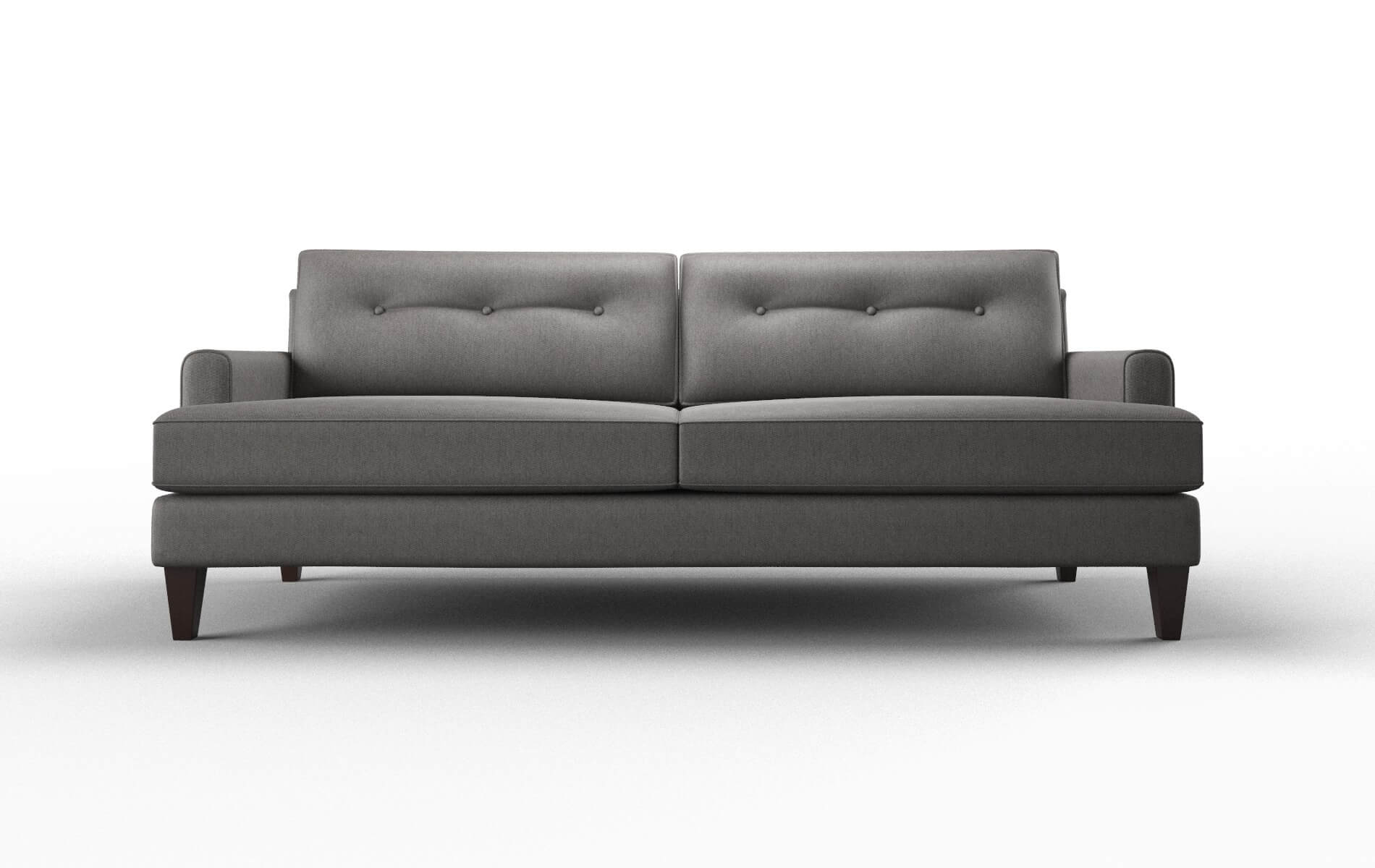 Naples Cosmo Charcoal Sofa espresso legs 1