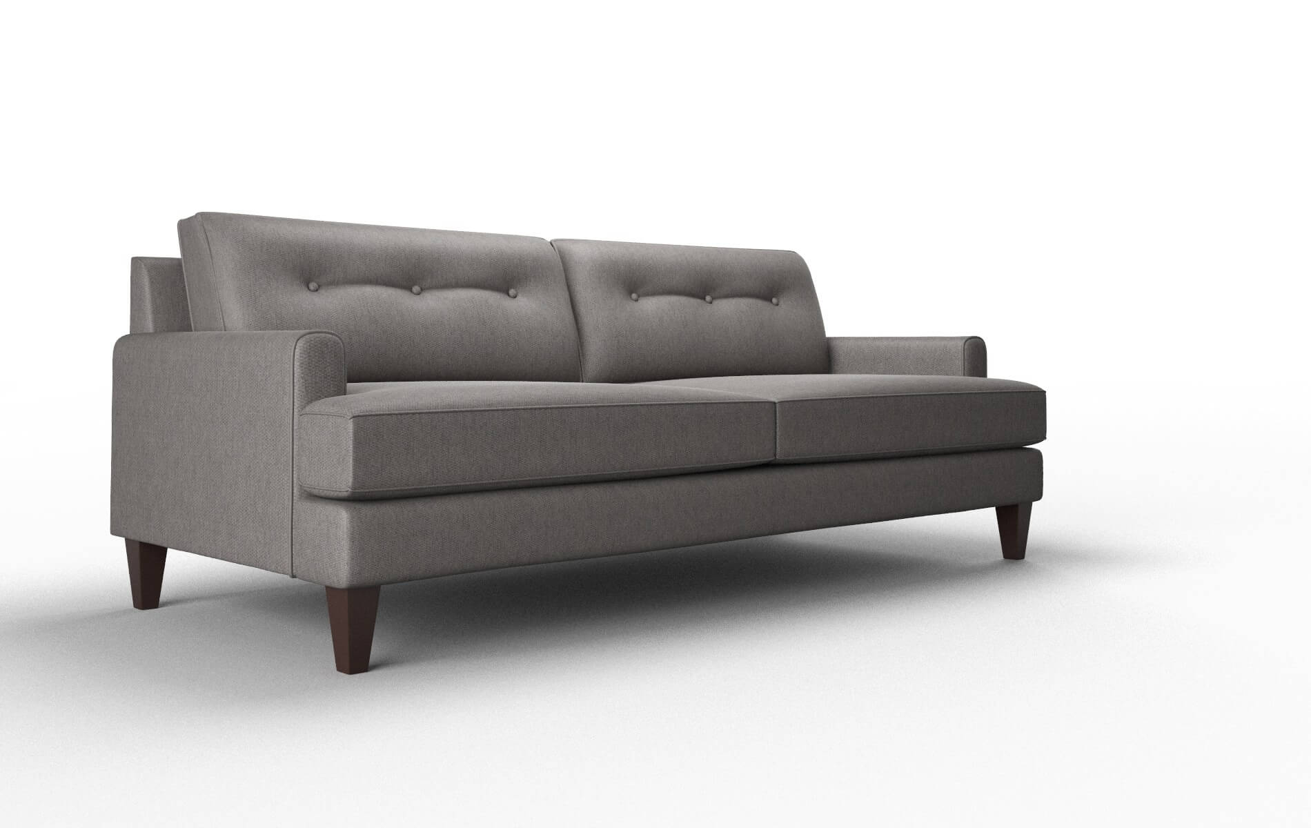 Naples Cosmo Charcoal Sofa espresso legs 2