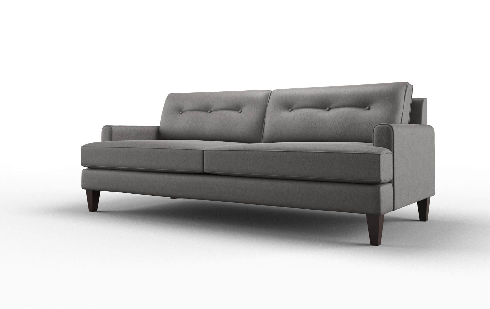 Naples Cosmo Charcoal Sofa espresso legs 4