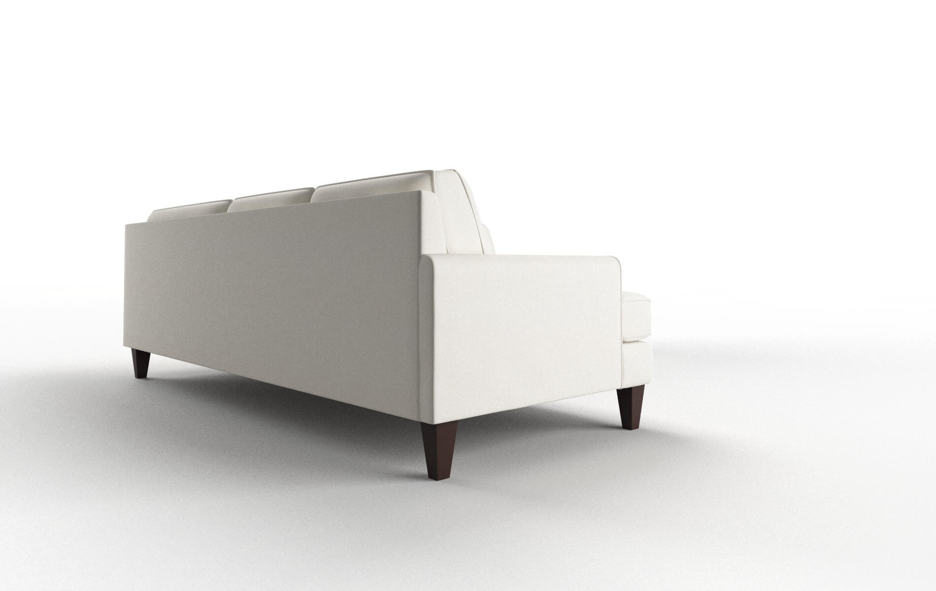 Naples Cosmo Ivory Sectional espresso legs 3