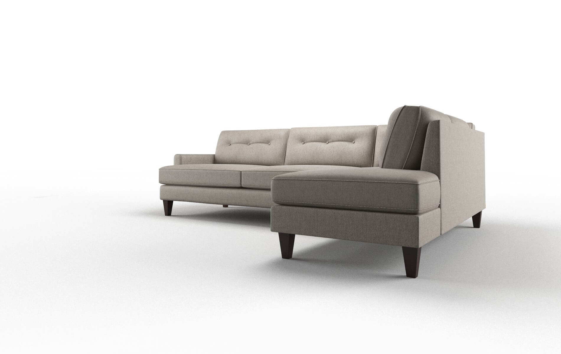 Naples Cosmo Taupe Panel espresso legs 4