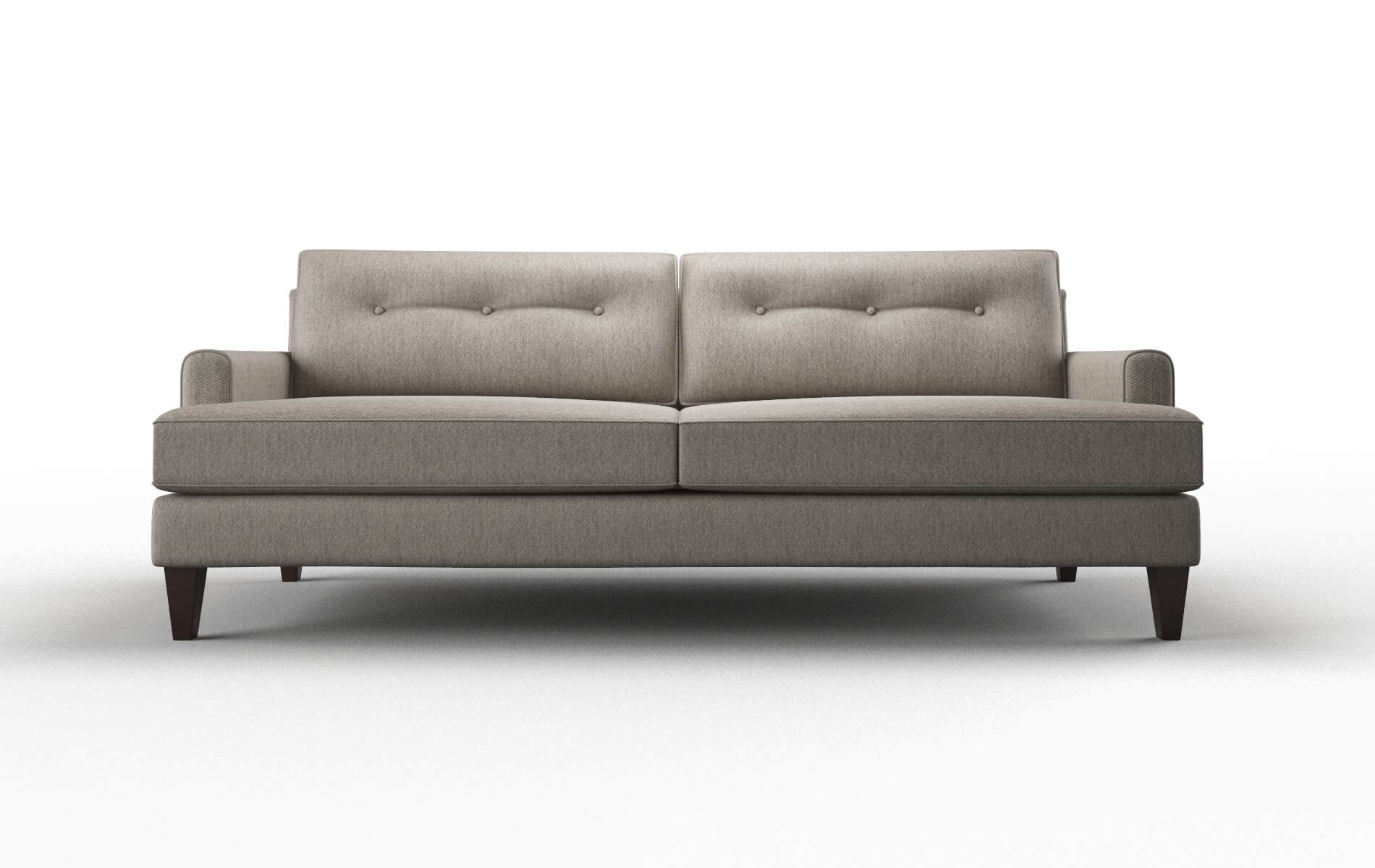 Naples Cosmo Taupe Sofa espresso legs 1