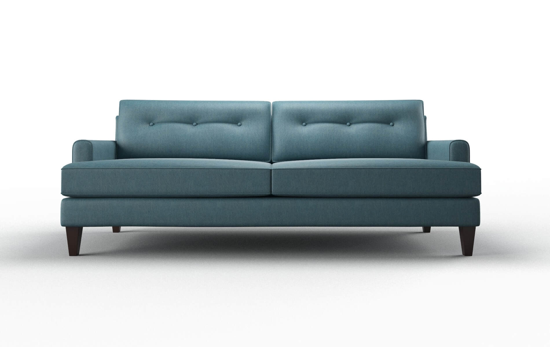 Naples Cosmo Teal Sofa espresso legs 1