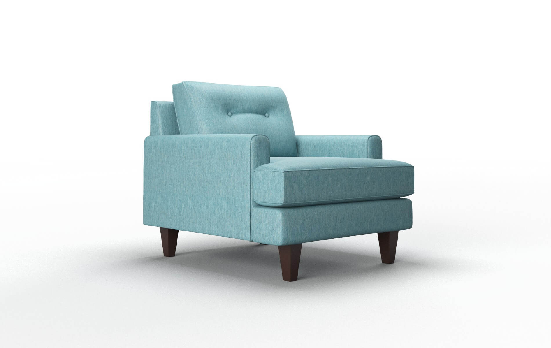 Naples Cosmo Turquoise Chair espresso legs 2