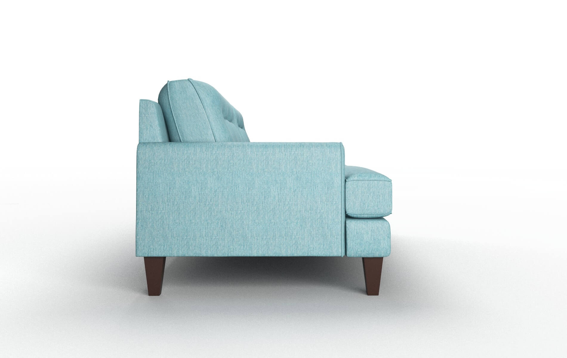 Naples Cosmo Turquoise Sofa espresso legs 3