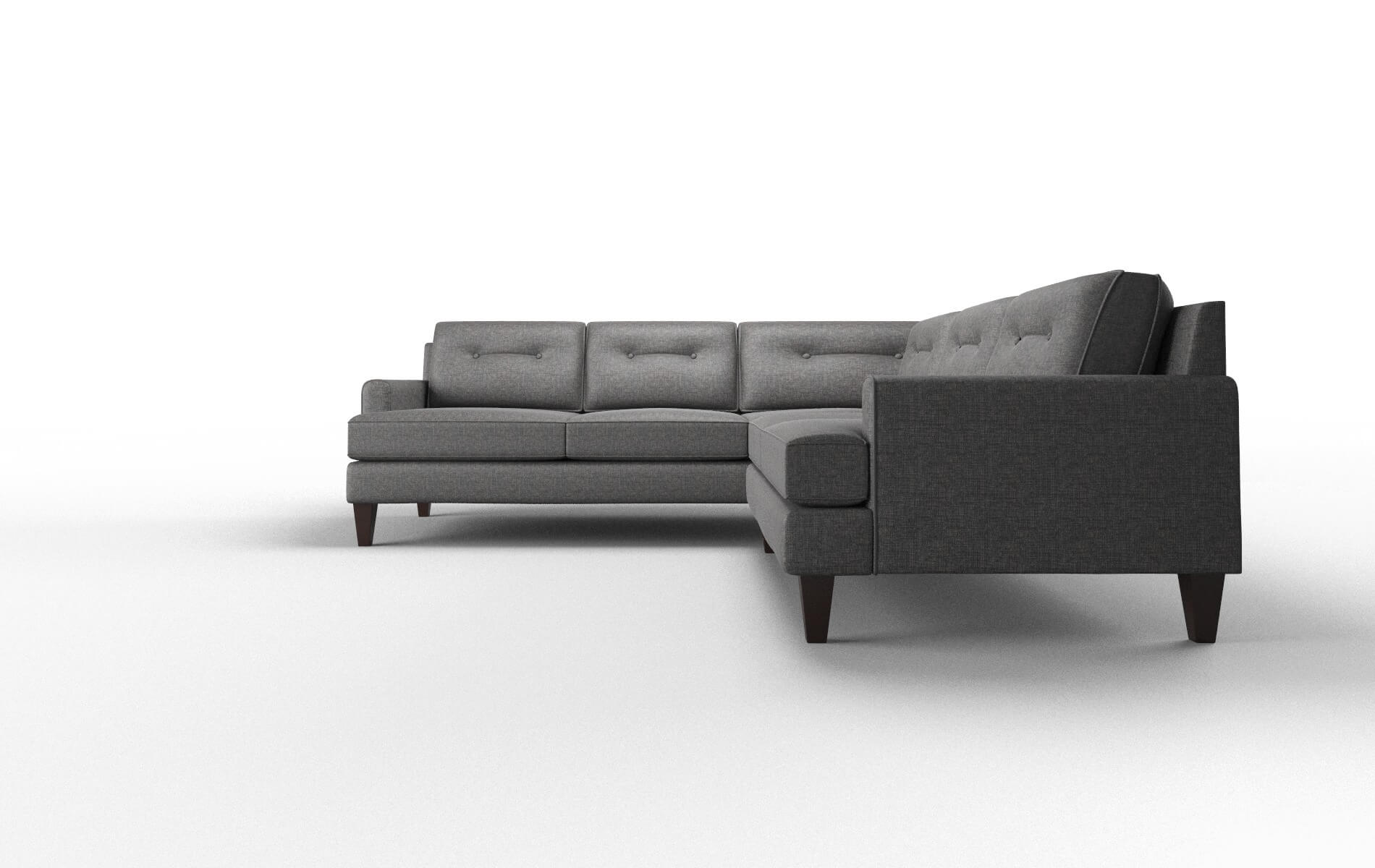 Naples Curious Eclipse Sectional espresso legs 5