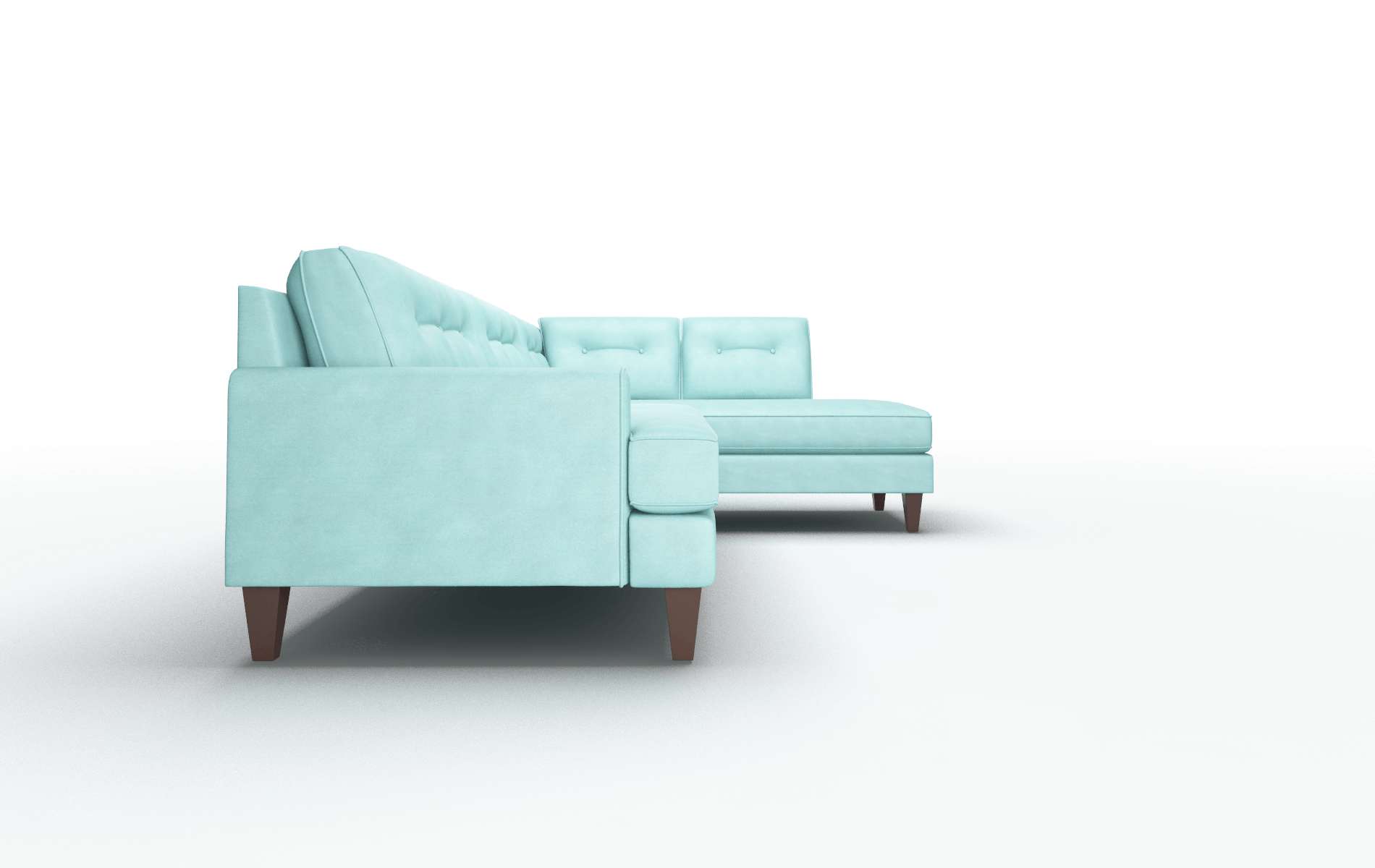 Naples Curious Turquoise Panel espresso legs 3