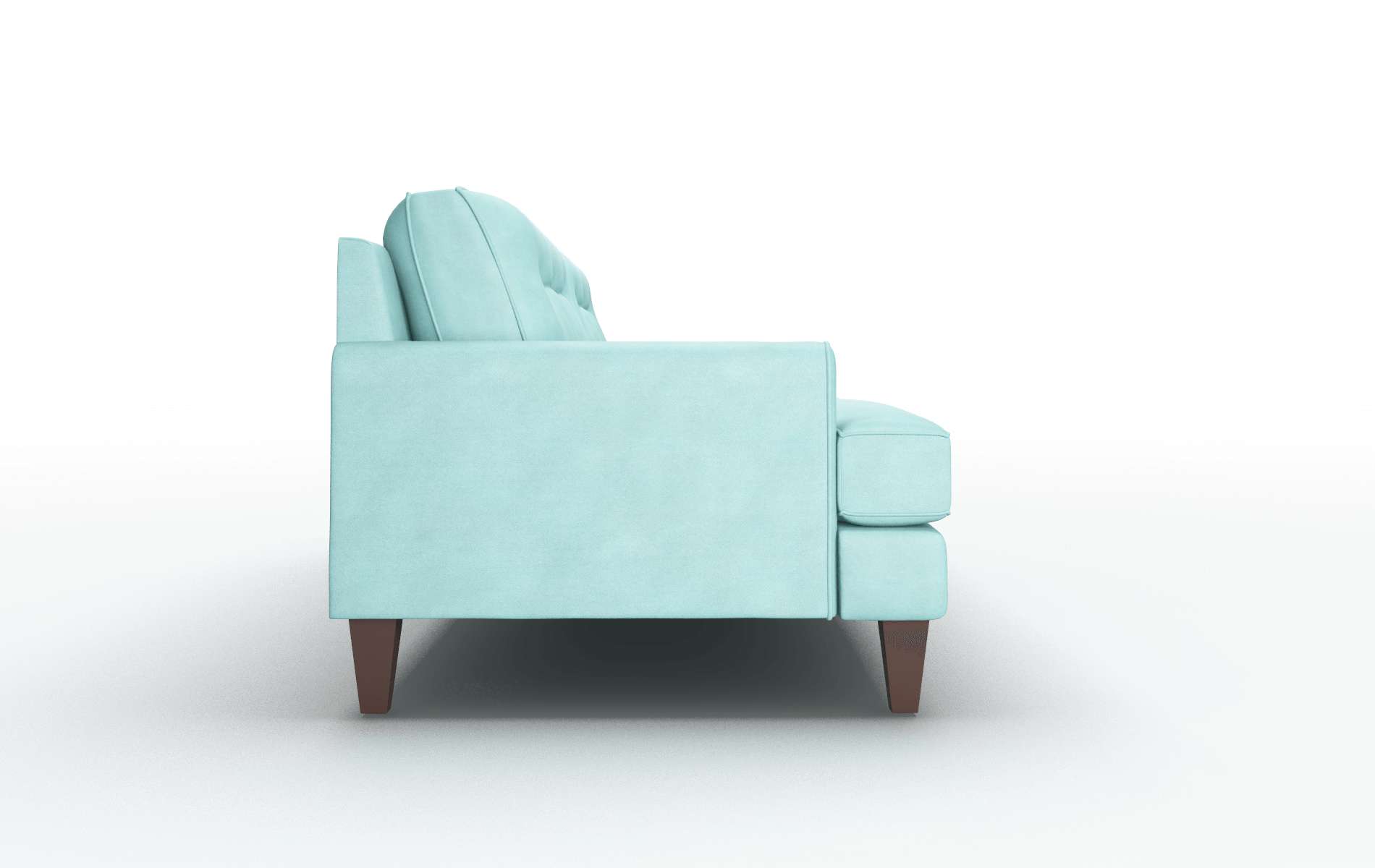 Naples Curious Turquoise Sofa espresso legs 3
