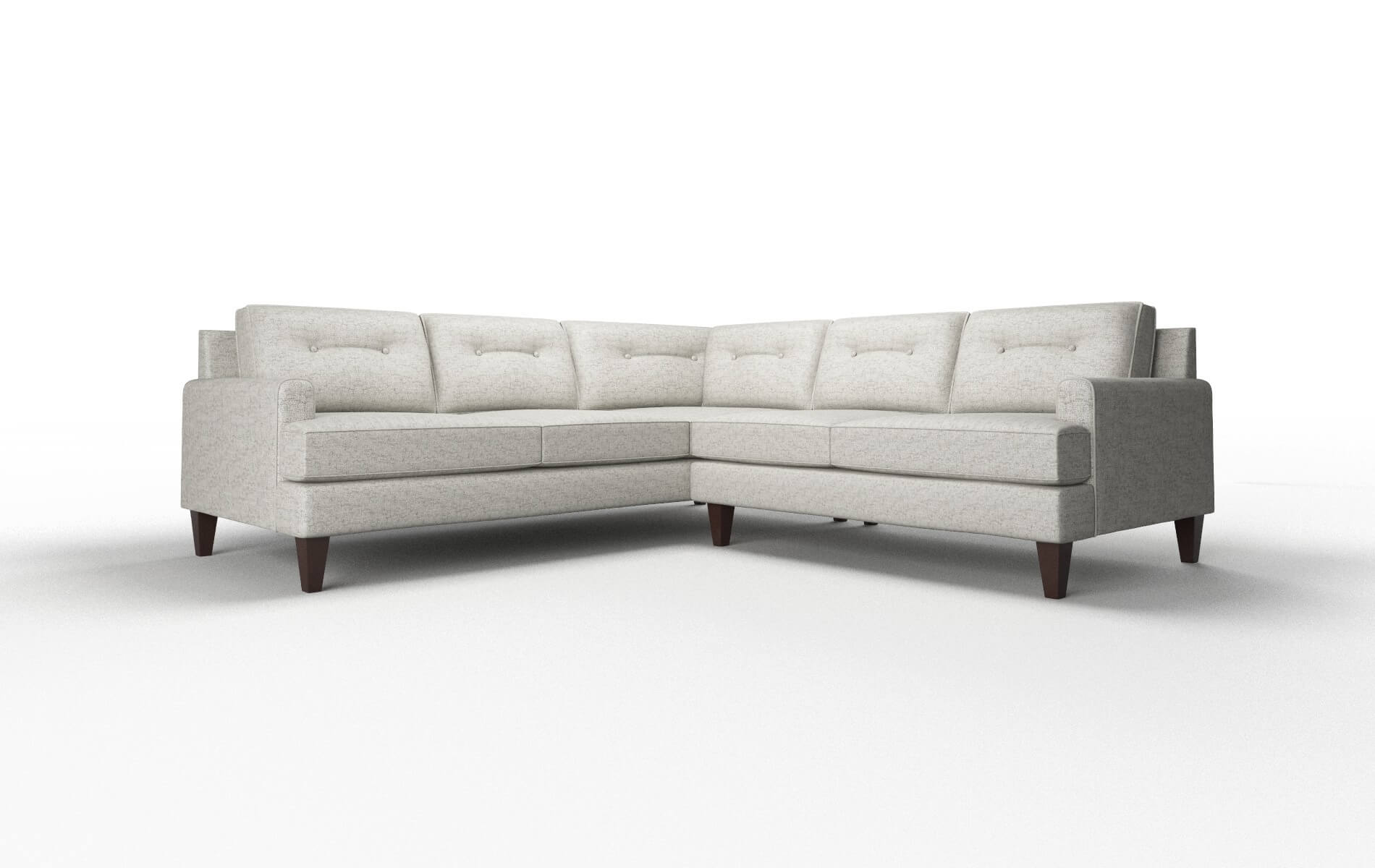 Naples Derby Ash Sectional espresso legs 1