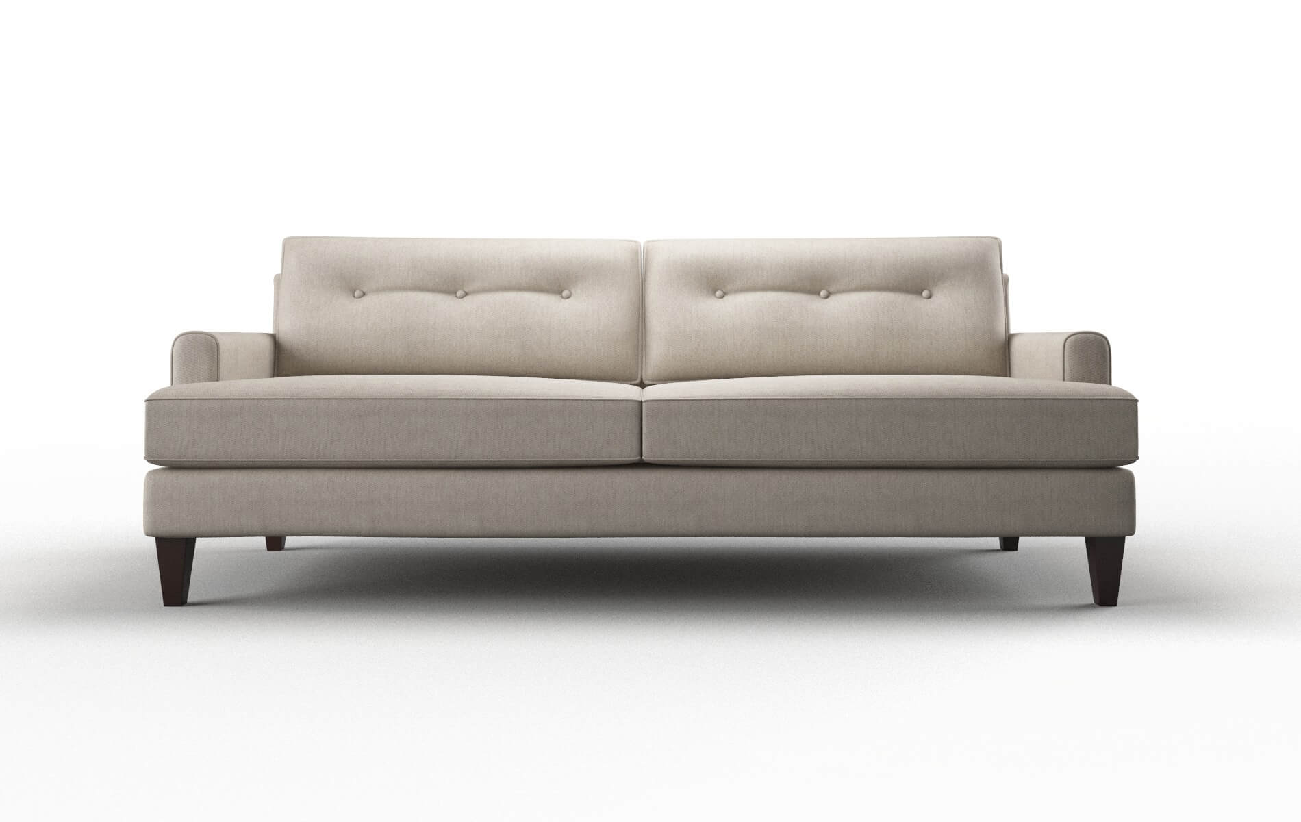 Naples Derby linen Sofa Espresso Legs  1