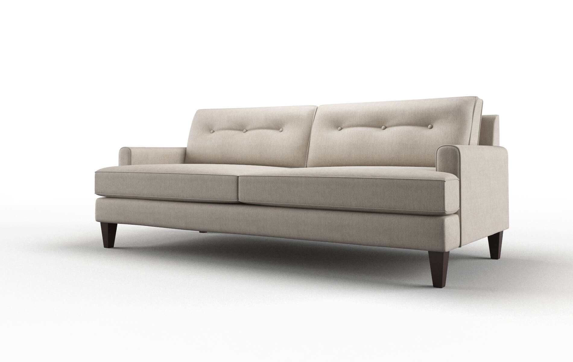 Naples Derby Linen Sofa espresso legs 4