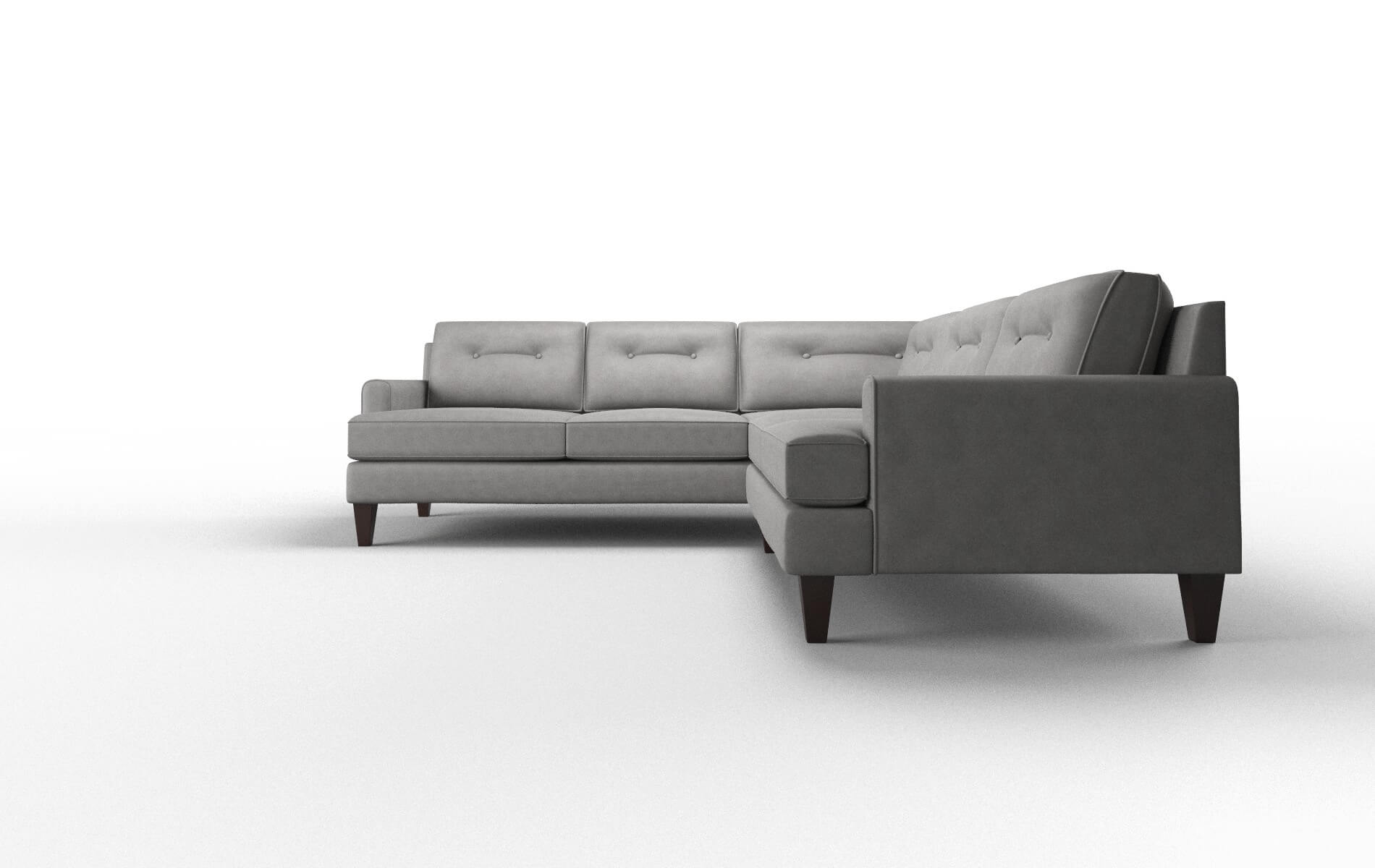 Naples Dream_d Charcoal Sectional espresso legs 5