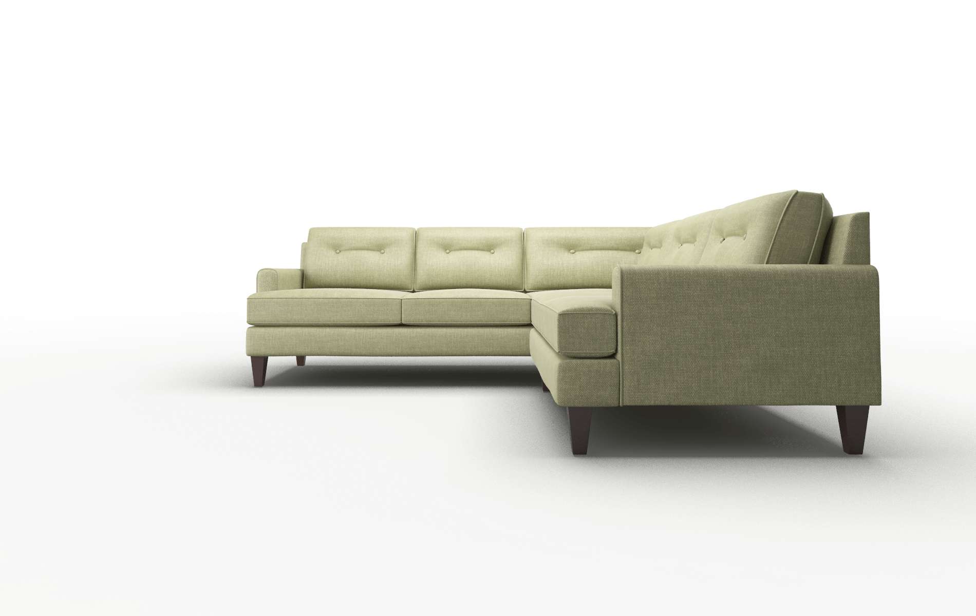 Naples Durham Lime Sectional espresso legs 5