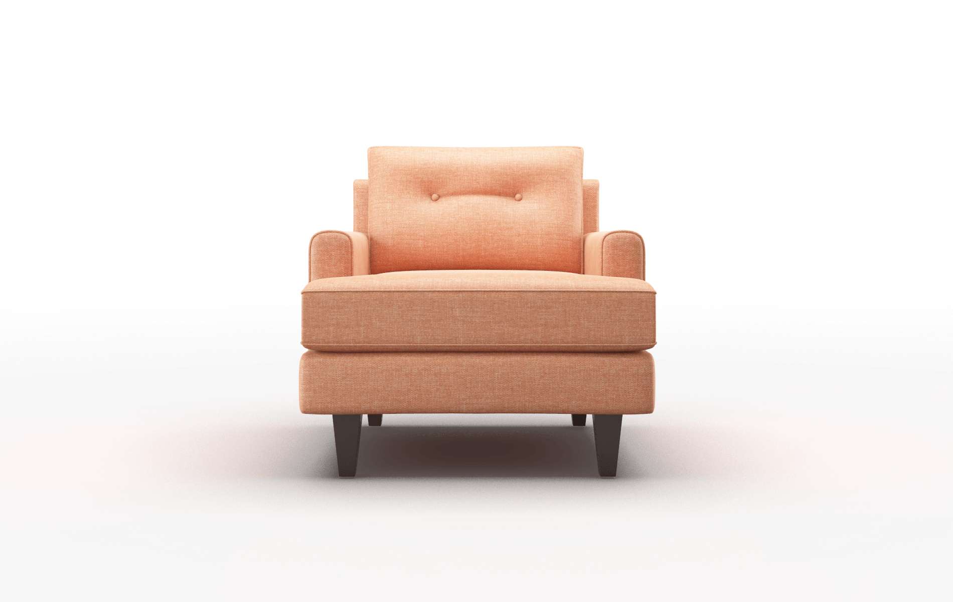 Naples Durham Tangerine Chair espresso legs 1