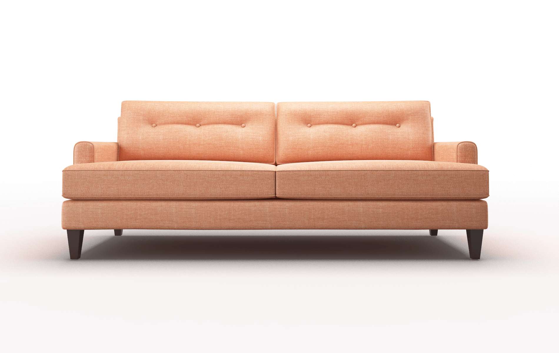 Naples Durham Tangerine Sofa espresso legs 1