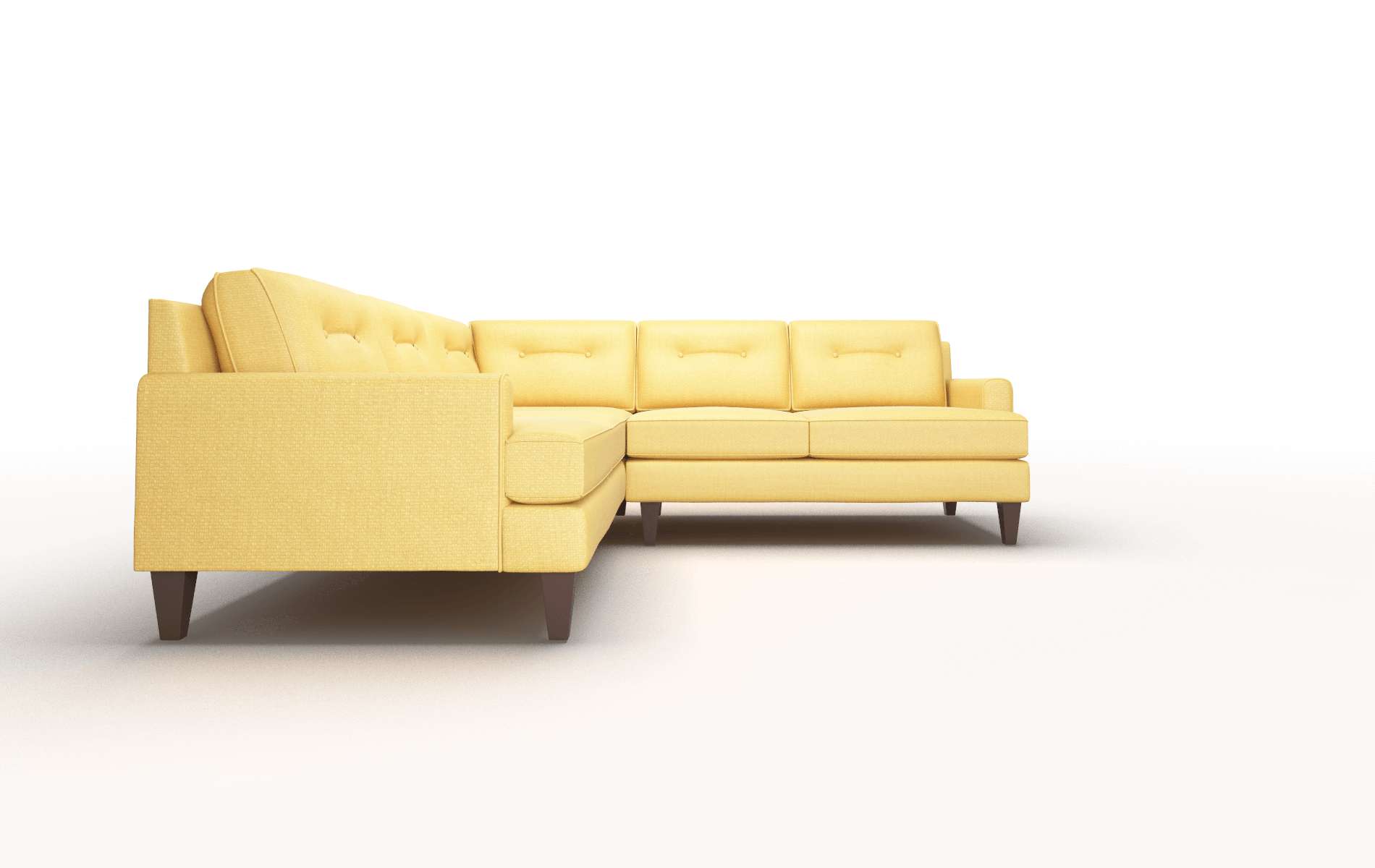 Naples Glee Aglow Sectional espresso legs 2
