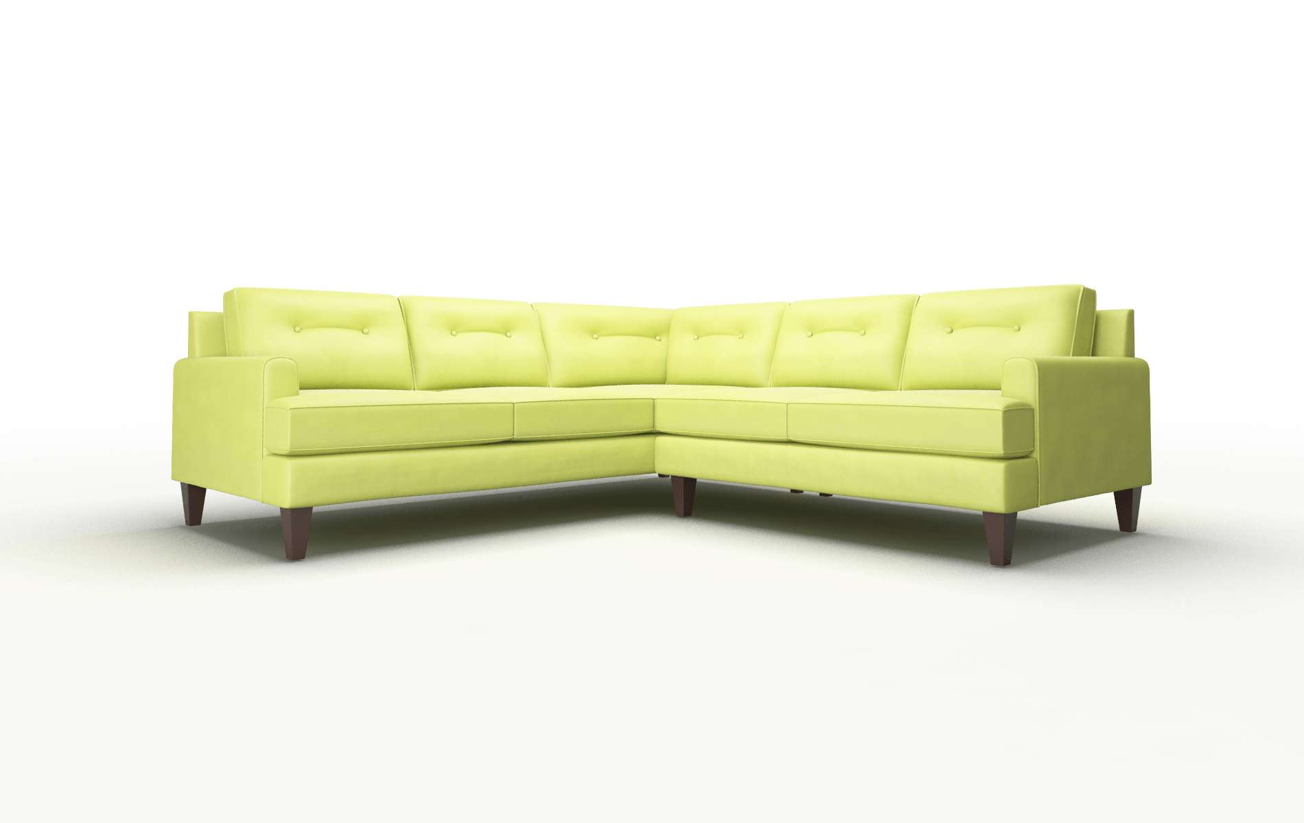 Naples Hathaway apple Sectional Espresso Legs  1