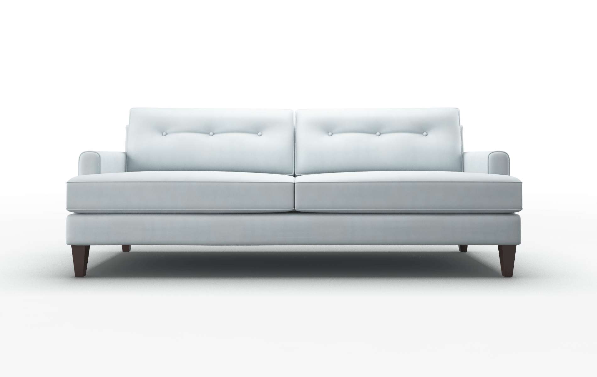 Naples Hathaway aqua Sofa Espresso Legs  1