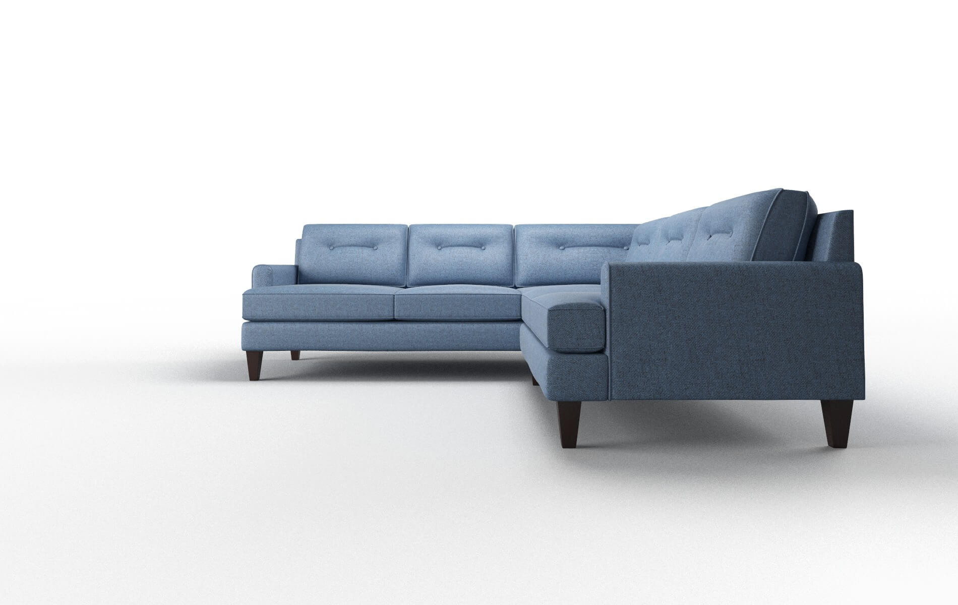 Naples Hepburn Water Sectional espresso legs 5