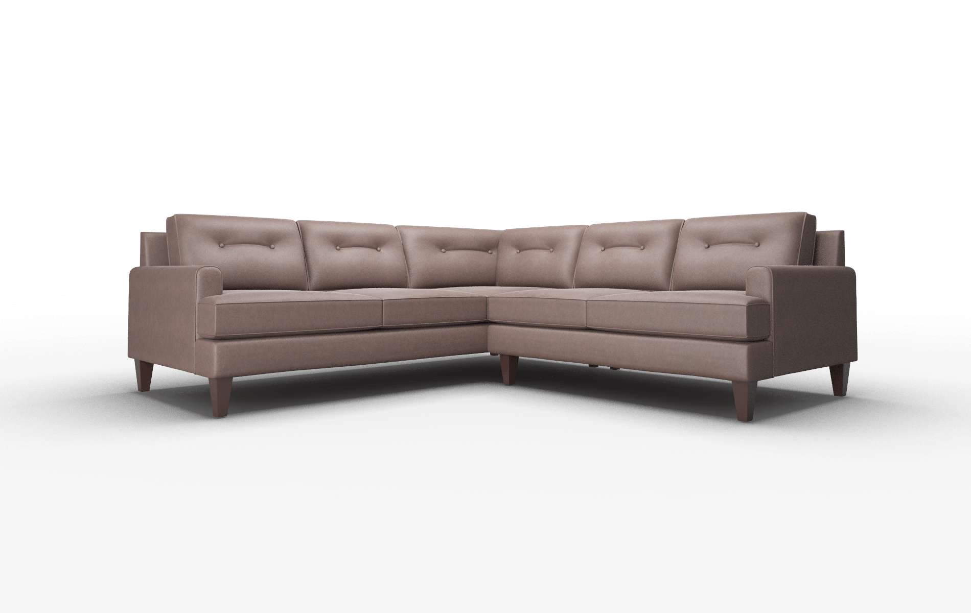 Naples Insight Cafe Sectional espresso legs 1