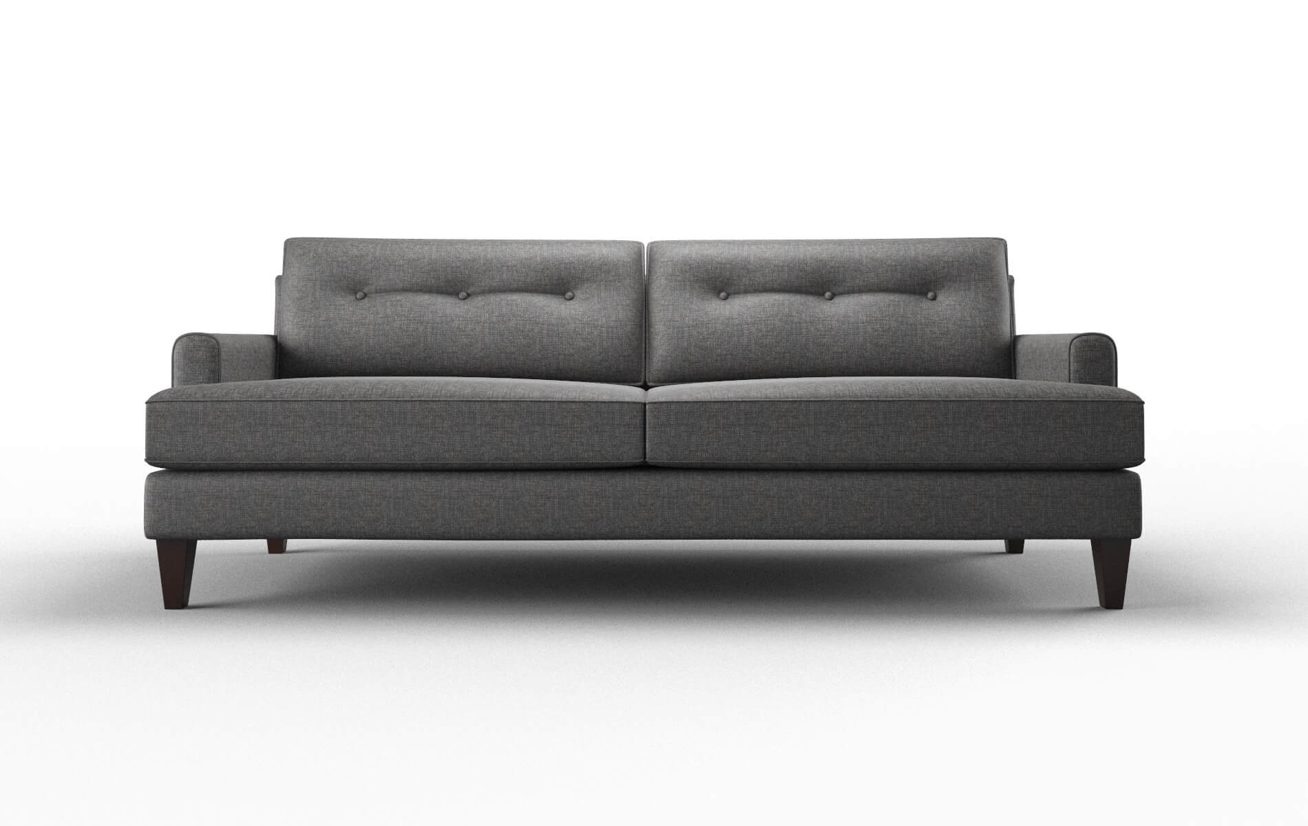 Naples Insight Charcoal Sofa espresso legs 1