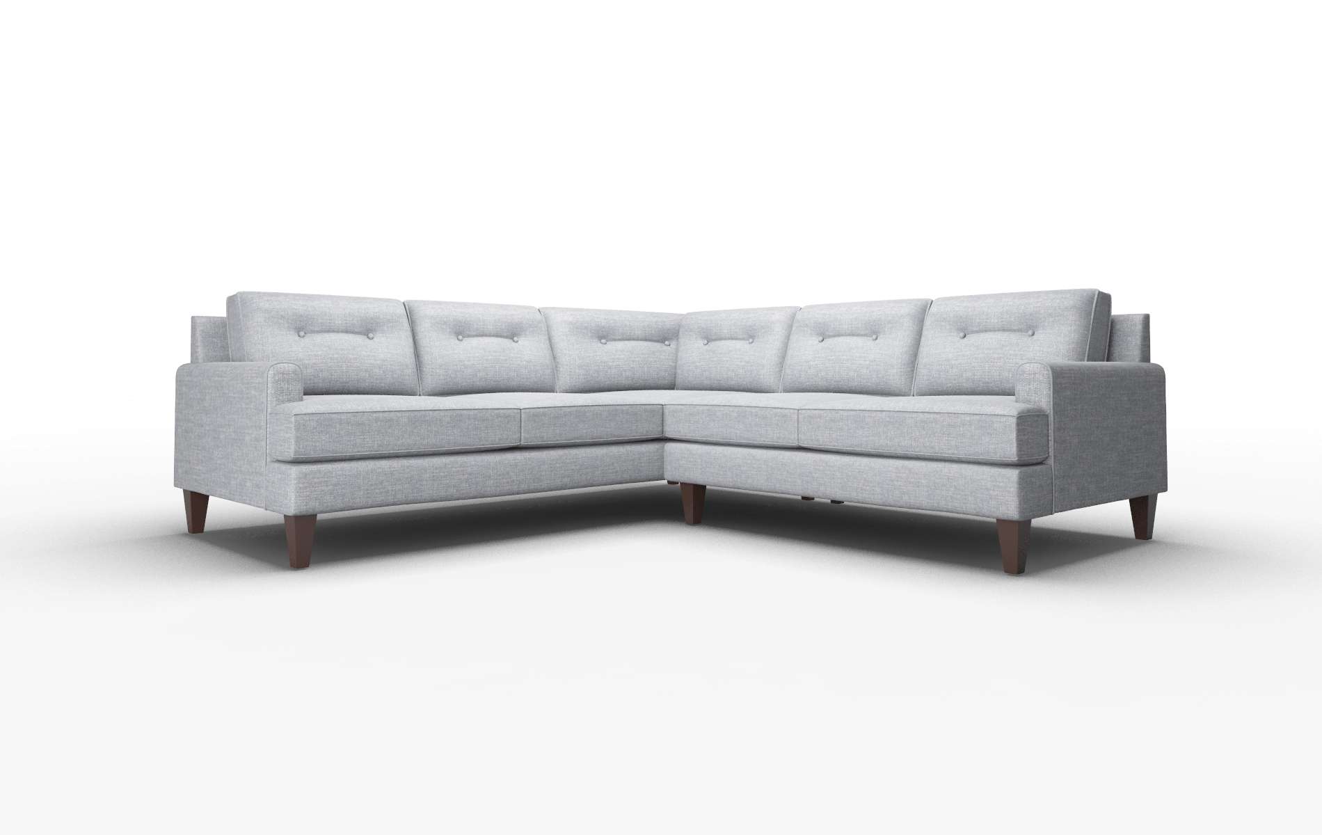 Naples Keylargo Ash Sectional espresso legs 1