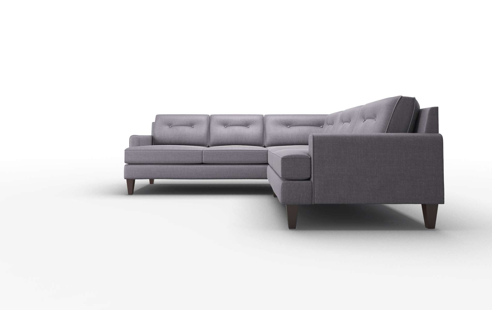 Naples Keylargo Grape Sectional espresso legs 5
