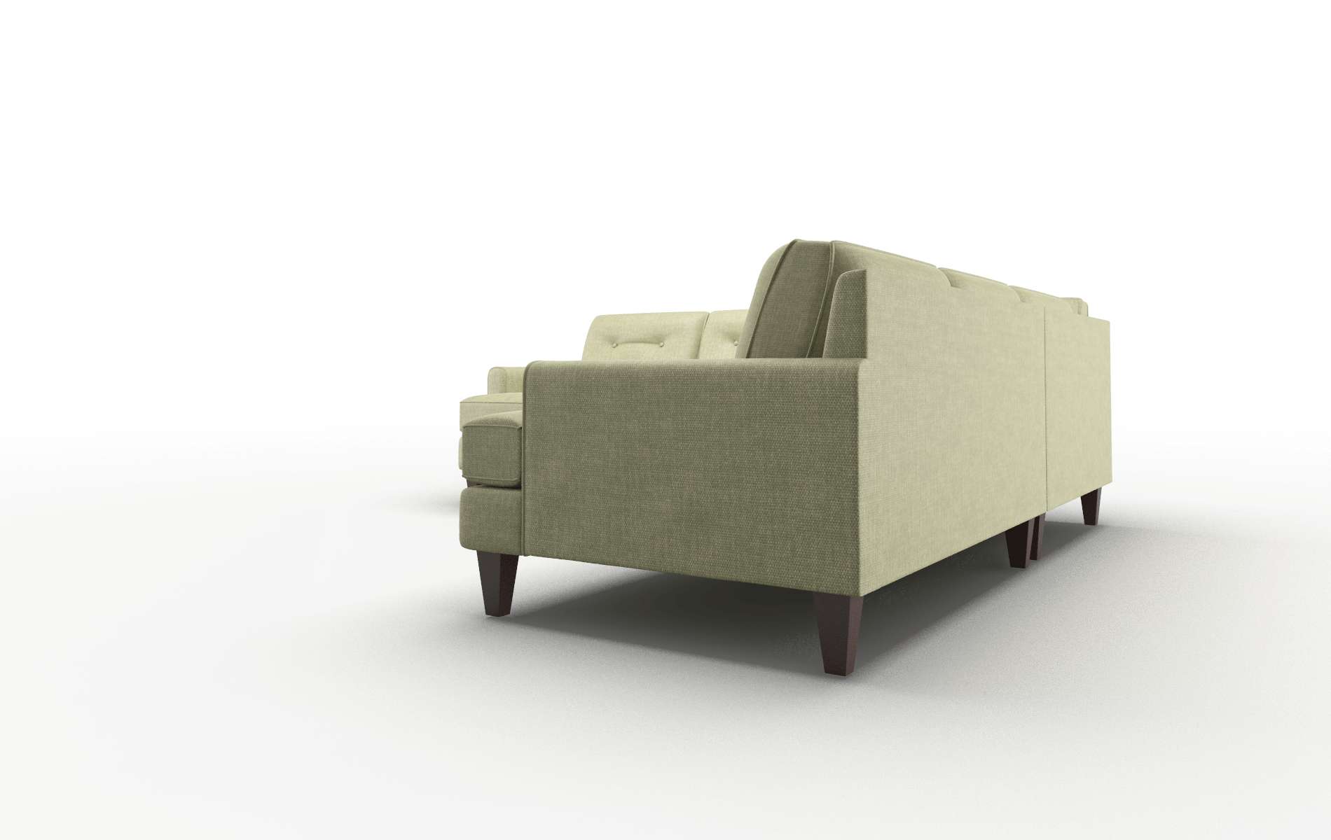 Naples Keylargo Grass Sectional espresso legs 4
