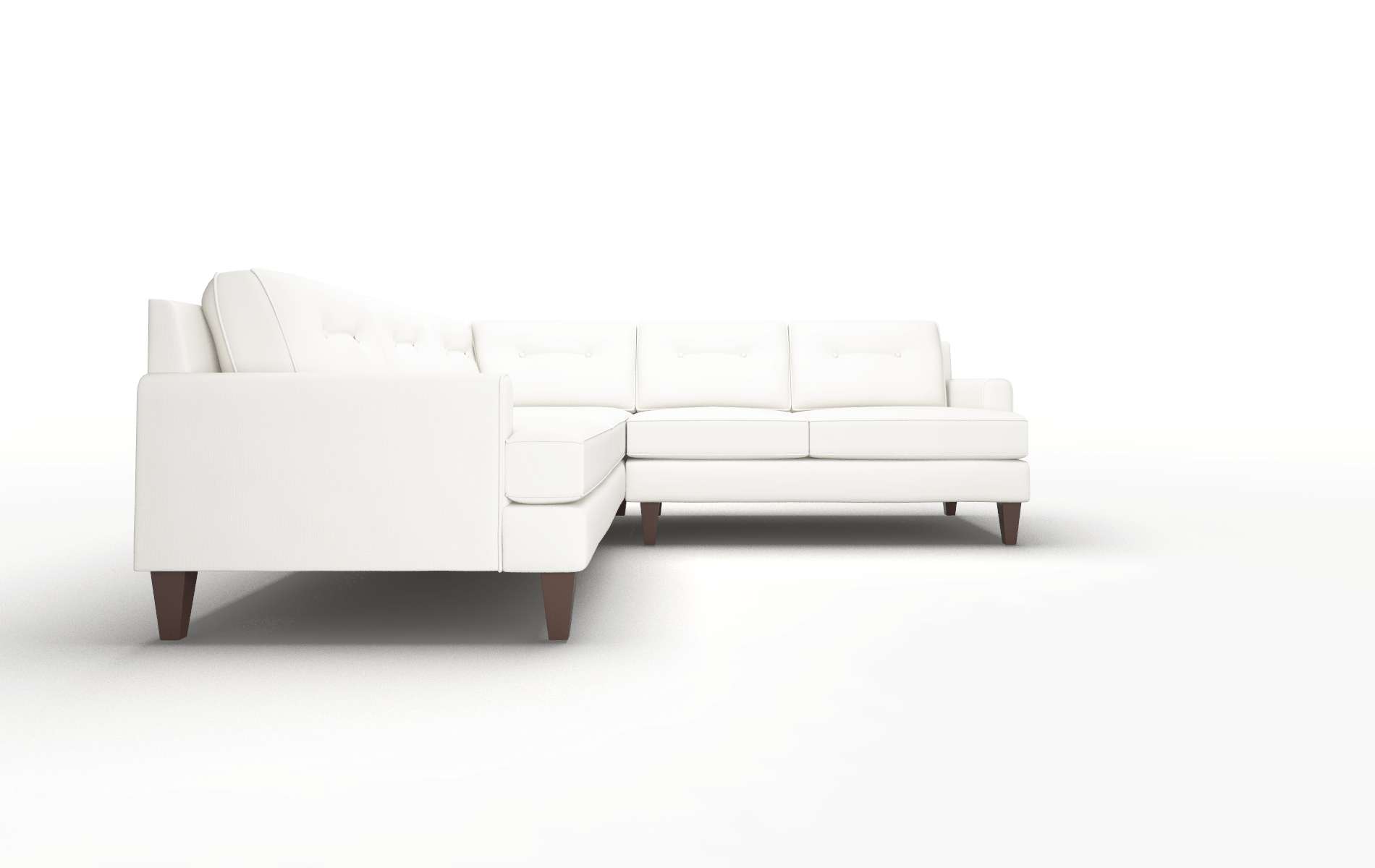 Naples Keylargo Oatmeal Sectional espresso legs 2