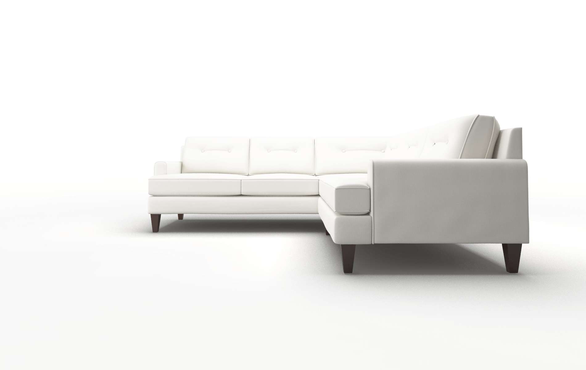 Naples Keylargo Oatmeal Sectional espresso legs 5