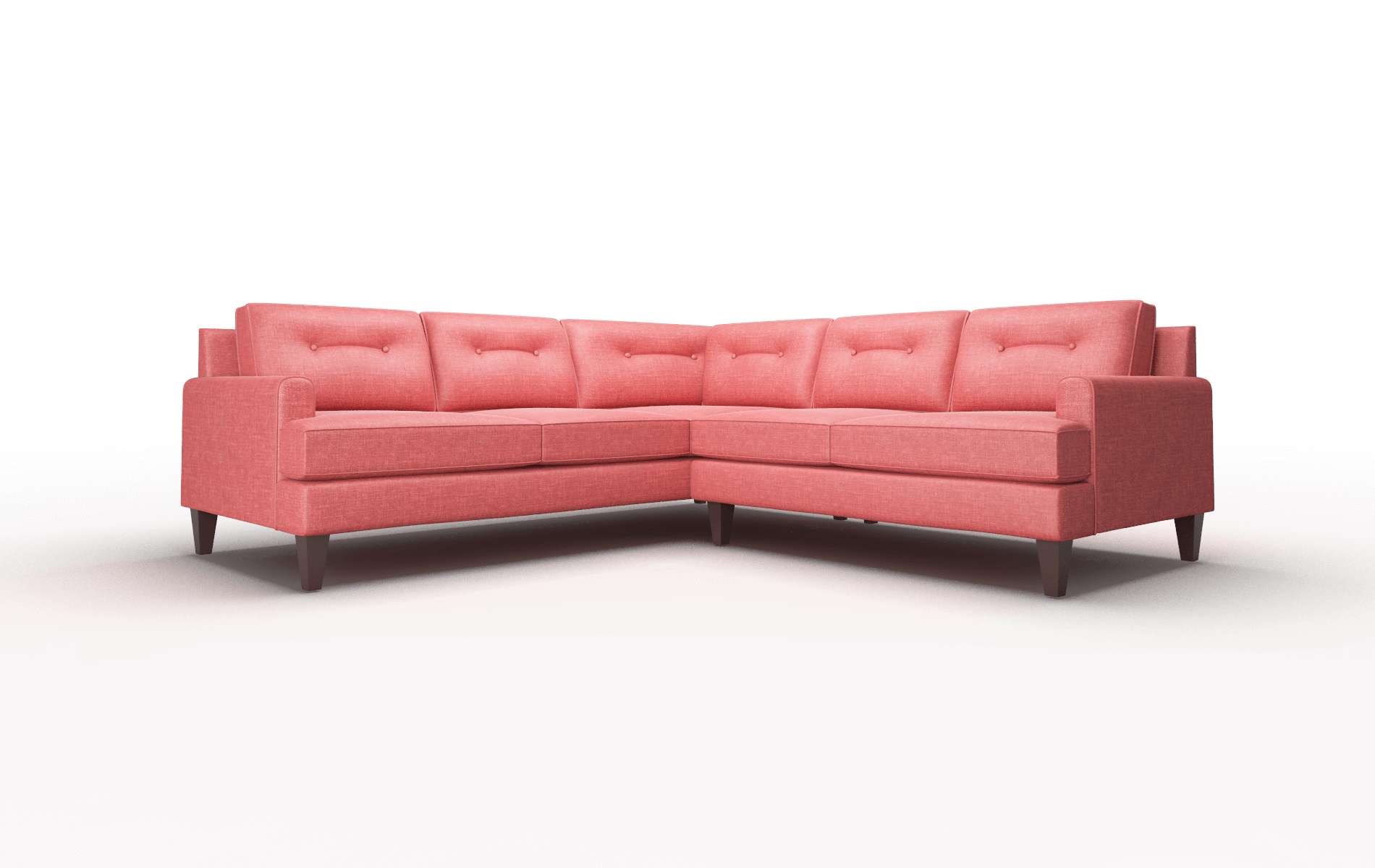 Naples Keylargo Ruby Sectional espresso legs 1
